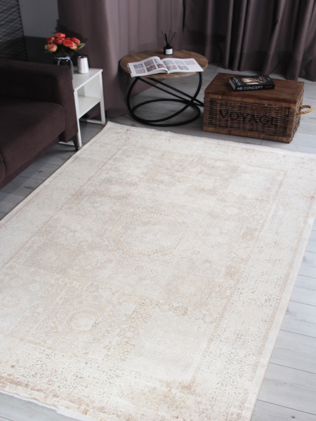 Турецкий прямоугольный ковёр 8522B CREAM / S.CREAM