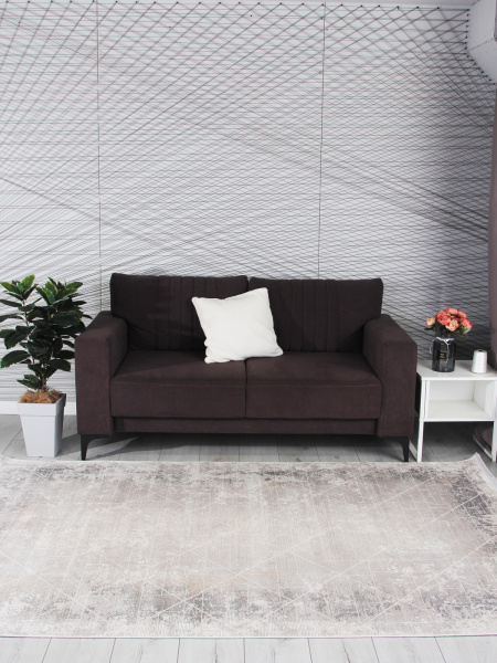 Турецкий прямоугольный ковёр 9237A S.CREAM / L.GREY