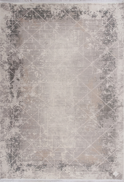 Турецкий прямоугольный ковёр 9237A S.CREAM / L.GREY