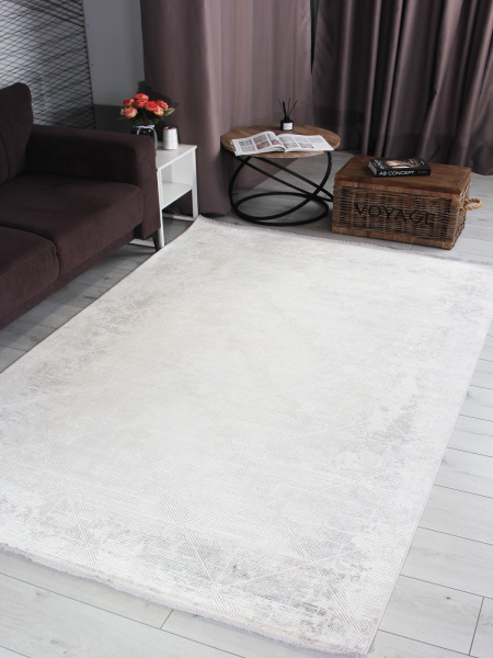 Турецкий прямоугольный ковёр 9237A S.CREAM / L.GREY