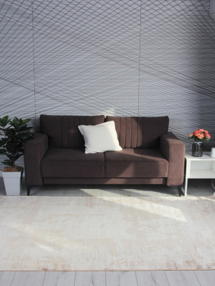 Турецкий прямоугольный ковёр 9333A S.CREAM / BROWN