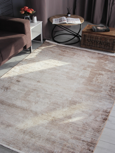 Турецкий прямоугольный ковёр 9333A S.CREAM / BROWN