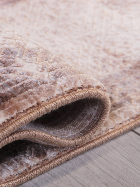 Турецкий прямоугольный ковёр 9337A S.WHITE / BROWN