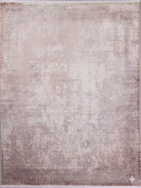 Турецкий прямоугольный ковёр 9340A S.WHITE / D.BEIGE