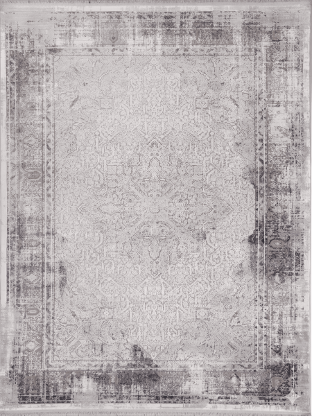 Турецкий прямоугольный ковёр 9361A S.CREAM / ANTHRACITE