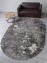 Российский овальный ковёр D996 LIGHT GRAY