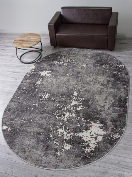 Российский овальный ковёр D996 LIGHT GRAY
