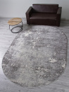 Российский овальный ковёр D996 LIGHT GRAY