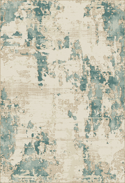 Молдавский прямоугольный ковёр F100 BEIGE-BLUE