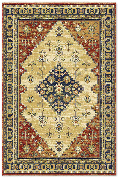 Молдавский прямоугольный ковёр 8688-45
