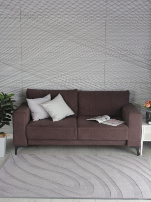 Китайский прямоугольный ковёр PX3007 GREY