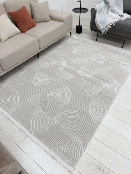 Турецкий прямоугольный ковёр HL600A CREAM