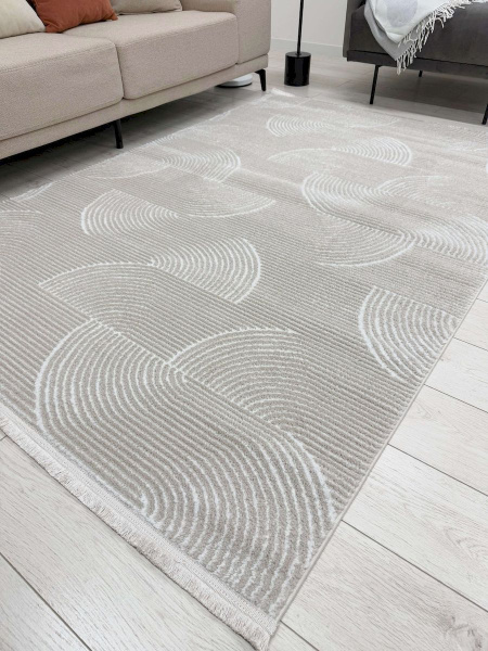 Турецкий прямоугольный ковёр HL600A CREAM