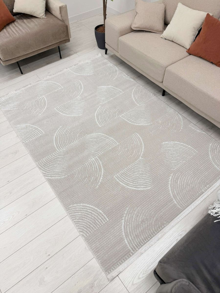 Турецкий прямоугольный ковёр HL600A CREAM