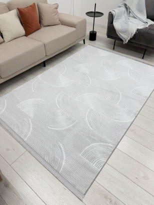 Турецкий прямоугольный ковёр HL600A GREY