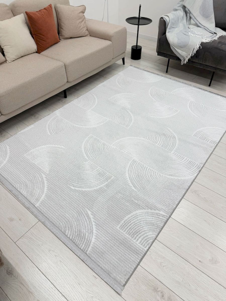 Турецкий прямоугольный ковёр HL600A GREY