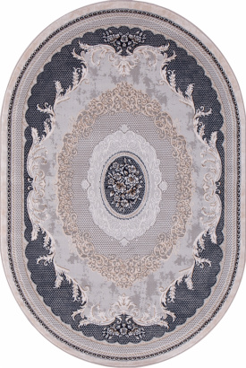Турецкий овальный ковёр 34814 030 BLUE