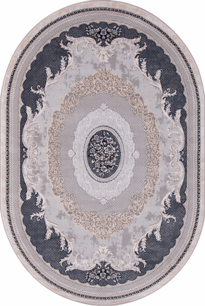 Турецкий овальный ковёр 34814 030 BLUE