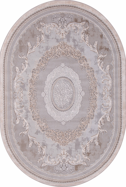 Турецкий овальный ковёр 34814 070 BEIGE
