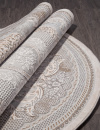 Турецкий овальный ковёр 34814 070 BEIGE