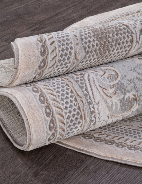 Турецкий овальный ковёр 34814 070 BEIGE
