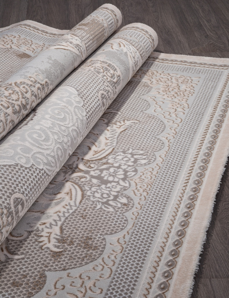 Турецкий прямоугольный ковёр 34814 070 BEIGE