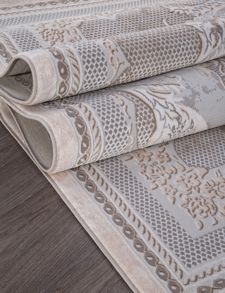 Турецкий прямоугольный ковёр 34814 070 BEIGE