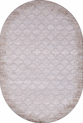 Турецкий овальный ковёр 34831 070 BEIGE