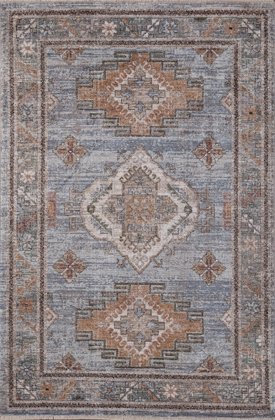 Турецкий прямоугольный ковёр 35016 030 BLUE