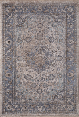 Турецкий прямоугольный ковёр 35017 030 BLUE
