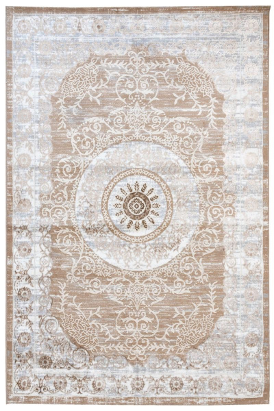 Турецкий прямоугольный ковёр D026A CREAM SHIRINK - VIZON FDY