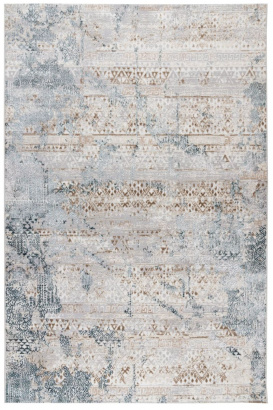 Турецкий прямоугольный ковёр D057A CREAM SHIRINK - BLUE FDY