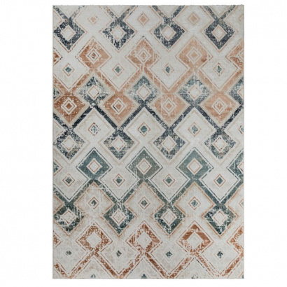 Турецкий прямоугольный ковёр  A3493A TERRA/MINT GREEN