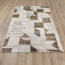 Турецкий прямоугольный ковёр  B1236A CREAM/BROWN