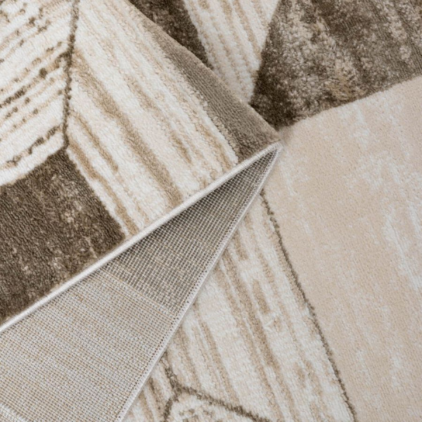 Турецкий прямоугольный ковёр  B1236A CREAM/BROWN