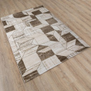 Турецкий прямоугольный ковёр  B1236A CREAM/BROWN