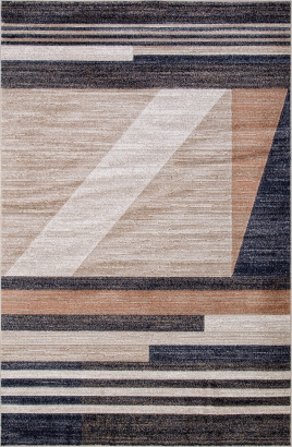 Российский прямоугольный ковёр D790 BEIGE-GRAY