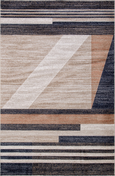Российский прямоугольный ковёр D790 BEIGE-GRAY