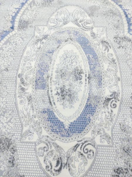 Турецкий прямоугольный ковёр 3755B BLUE
