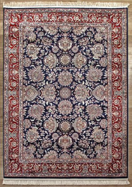 Турецкий прямоугольный ковёр 08613T BLUE / BLUE