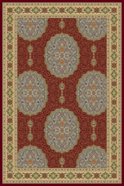 Российский прямоугольный ковёр 1902 DARK PINK 9