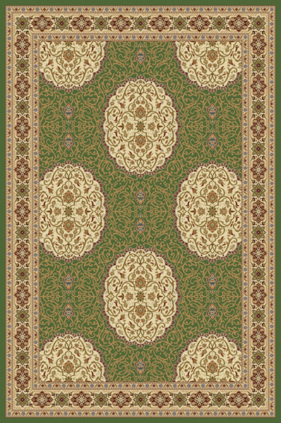 Российский прямоугольный ковёр 1902 GREEN 8