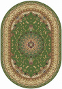 Российский овальный ковёр d027 GREEN