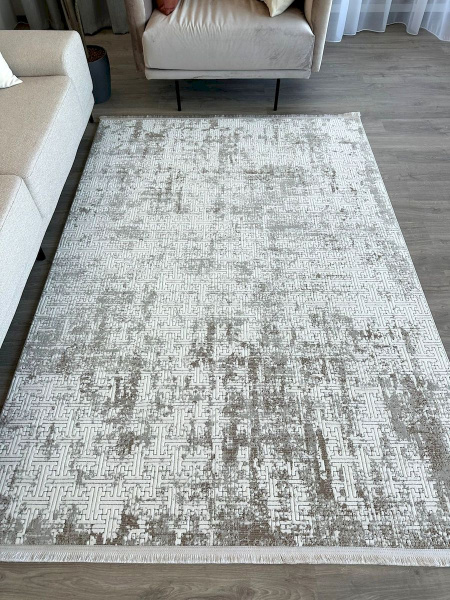 Турецкий прямоугольный ковёр BT 318 CREAM BROWN