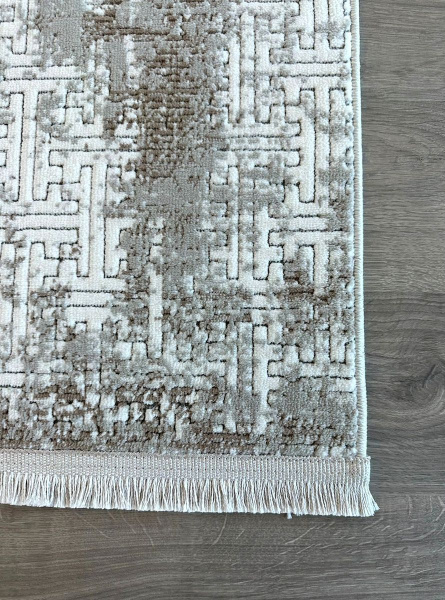 Турецкий прямоугольный ковёр BT 318 CREAM BROWN