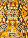 Узбекский прямоугольный ковёр 213 Beige-Brown
