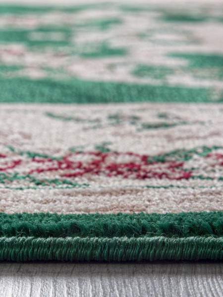 Российский прямоугольный ковёр d057 GREEN