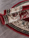 Российский овальный ковёр d058 RED