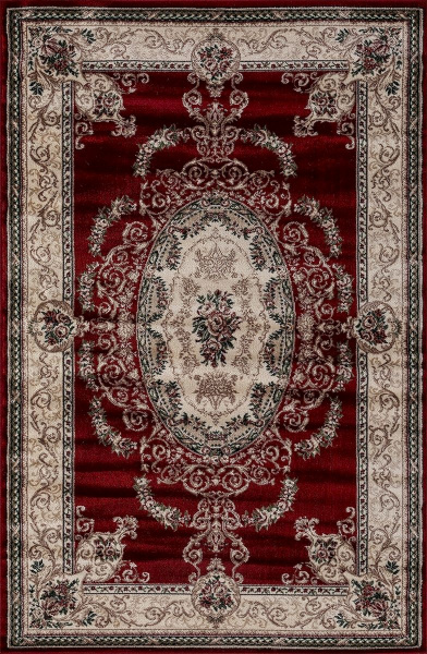 Российский прямоугольный ковёр d058 RED