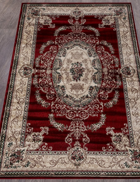 Российский прямоугольный ковёр d058 RED